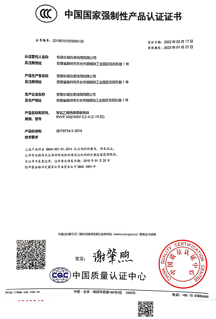 3C證書 - RVVP
